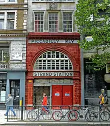 The disused Strand station by Green (1907)