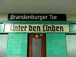 Signboards with new and old station names (S-Bahn)