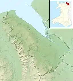 Map showing the location of Ogof Nadolig