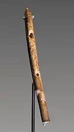 Bone flute from Geißenklösterle. Aurignacian culture
