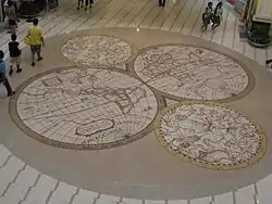 Floor tile mural at Compass One Shopping Centre