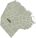Location of Floresta within Buenos Aires