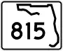 State Road 815 marker