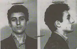 Pavlovici's mugshot on his arrest, 1959