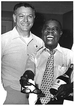 Floyd Levin with Louis Armstrong