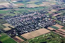 Aerial photograph of Worfelden (2010)