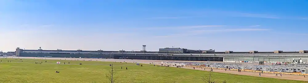 Panorama of the old Berlin airport