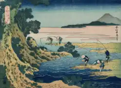 Fly-fishing (蚊針流 Kabari-nagashi)