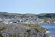 The town of Fogo, as seen from Brimstone Head