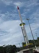 Rocket display at Barreira do Inferno