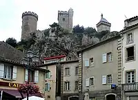 Château de Foix seen from the town