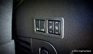 Folding seat controls