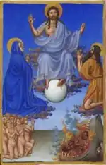 Simplified Last Judgment from Les Très Riches Heures du duc de Berry, c. 1440s