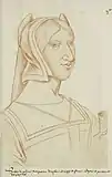 Caricature of Margaret of Austria, Duchess of Savoy