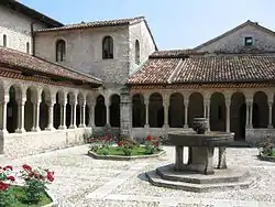 The abbey cloister