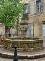 Fontaine des Trois Ormeaux, Aix-en-Provence (either 1625 or 1632), the oldest of the exceptional fountains of Aix-en-Provence.