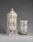 An Austrian food warmer with insert, circa 1730-1735