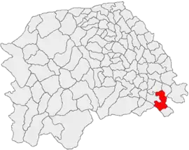 Location in Suceava County