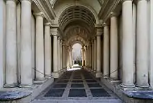 Architectural trompe-l'œil in the Palazzo Spada, Rome, by Francesco Borromini