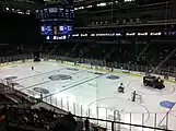 The Ford Center set up for an Evansville IceMen hockey game