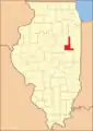 The creation of Douglas and Ford Counties in 1859 resulted in Illinois's current county map.