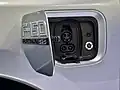 Charging port of the 2022 Ford F-150 Lightning