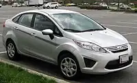 2011 Ford Fiesta S sedan (US)