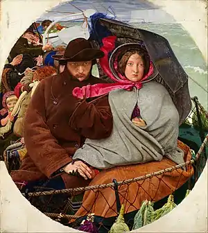 8. The Last of England by Ford Madox Brown (Fitzwilliam Museum, Cambridge and Birmingham Museum and Art Gallery)