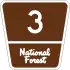  Forest Highway 3 marker