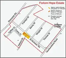 Location map of estate