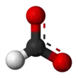 Aromatic ball and stick model of formate