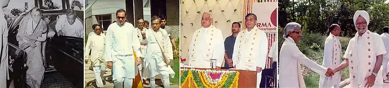 Former Prime Ministers - Indira Gandhi, Rajiv Gandhi, Atal Bihari Vajpayee and Manmohan Singh separately visited IRMA to attend Annual Convocations