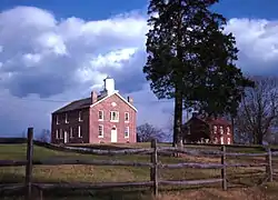 Former Prince William County Courthouse (built 1822), located in Brentsville and seen in 1969