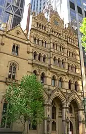 The former stock exchange on Collins Street, Melbourne by William Pitt (1888)
