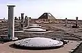 The Missile Site Radar overlooks missile launchers at the Stanley R. Mickelsen Safeguard complex in Nekoma, North Dakota.