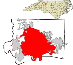 Location in Forsyth County and North Carolina