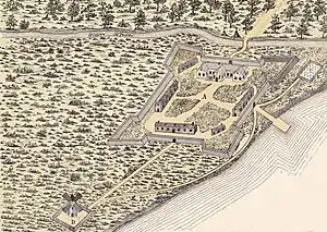 Fort Ville-Marie in 1645