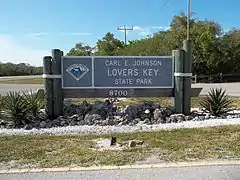 The entrance to the Lovers Key / Carl E. Johnson State Park