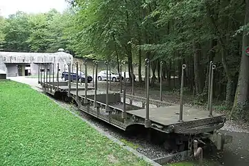 WW I trench railways pocket wagons at Fort Schoenenbourg Schoenenbourg, France