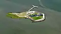 Aerial view of Fort Sumter National Monument