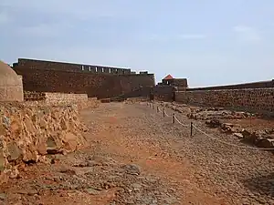 Front view of the fort