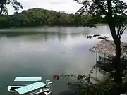 Man-made lake in Fort Magsaysay.