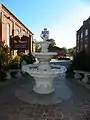 Fountain south of church