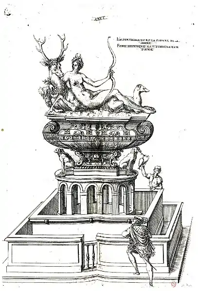 Engraving published by Jacques Androuet du Cerceau in 1579