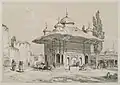 Fountain of Ahmed III from the gate of the külliye, by John Frederick Lewis, 1838