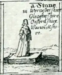 Detail from Wenceslaus Hollar, An Orthographical Designe of Several Views Upon Ye Road, in England and Wales, 1660.