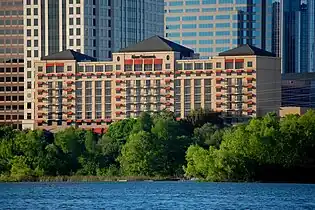 Four Seasons Hotel and One San Jacinto Center from Lady Bird Lake