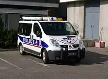 Van of a motorway company