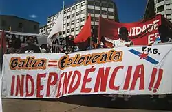 Demonstration in the Día Nacional de Galicia.