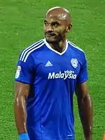 Gounongbe playing for Cardiff City in 2016